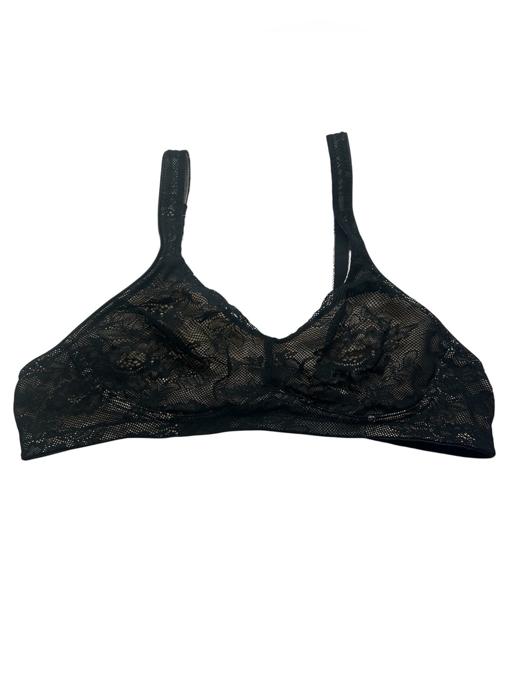 Soma Black Sheer Lace Wireless Bra 34B